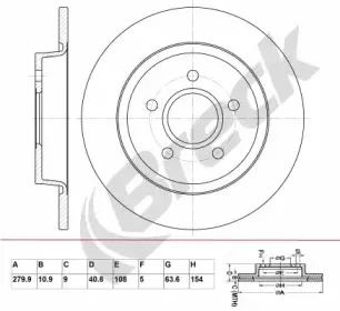 Тормозной диск BRECK купить